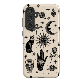 Astro Flash Beige Printed Phone Cases Samsung Galaxy S23 FE / Armoured by Veronica Tucker - The Dairy