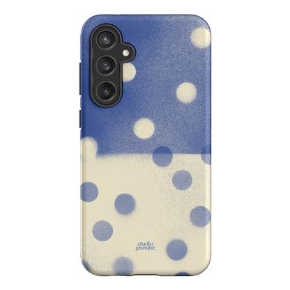 Bleu Polka Dot Printed Phone Cases Samsung Galaxy S23 FE / Armoured by Jasmine Dowling - The Dairy