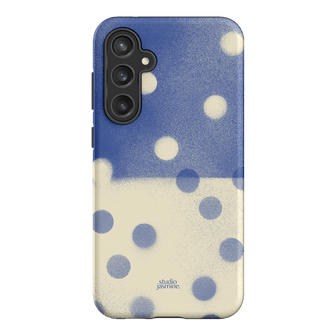 Bleu Polka Dot Printed Phone Cases Samsung Galaxy S23 FE / Armoured by Jasmine Dowling - The Dairy