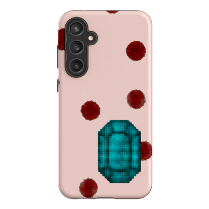 December Turquoise Printed Phone Cases Samsung Galaxy S23 FE / Armoured by Joiana - The Dairy