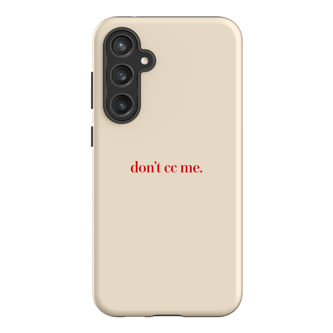 Don't CC Me Red Printed Phone Cases Samsung Galaxy S23 FE / Armoured by The Dairy - The Dairy