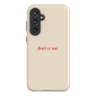 Don't CC Me Red Printed Phone Cases Samsung Galaxy S23 FE / Armoured by The Dairy - The Dairy