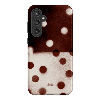 Espresso Polka Dot Printed Phone Cases Samsung Galaxy S23 FE / Armoured by Jasmine Dowling - The Dairy