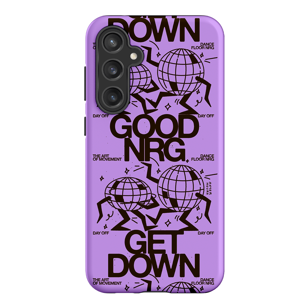 Good Energy in Purple Printed Phone Cases Samsung Galaxy S23 FE / Armoured by After Hours - The Dairy