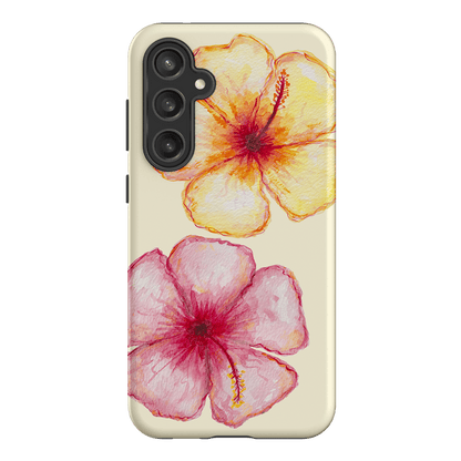 Hibiscus Flower Yellow Printed Phone Cases Samsung Galaxy S23 FE / Armoured by BG. Studio - The Dairy
