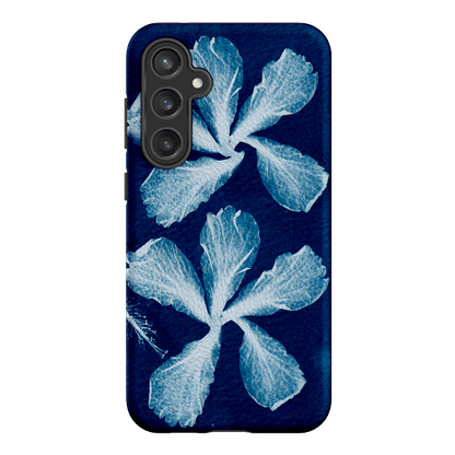 Hibiscus Cyanotype Printed Phone Cases Samsung Galaxy S23 FE / Armoured by Sally Hungerford - The Dairy