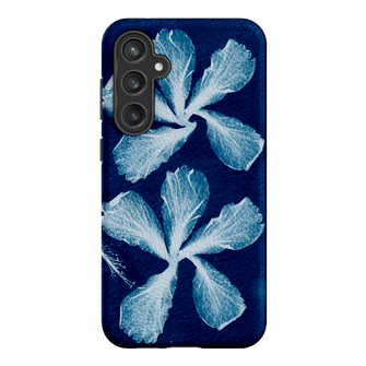 Hibiscus Cyanotype Printed Phone Cases Samsung Galaxy S23 FE / Armoured by Sally Hungerford - The Dairy