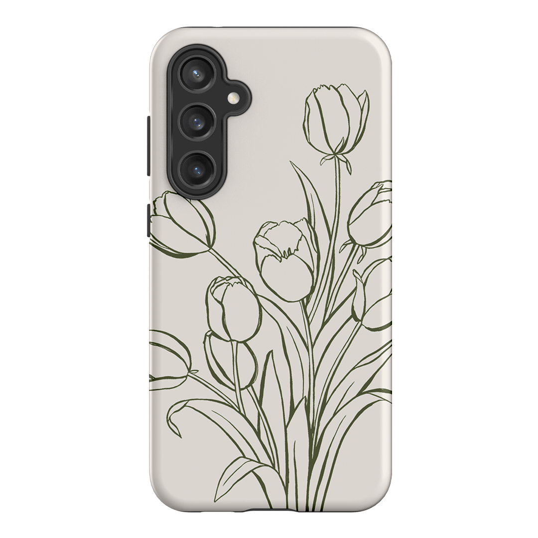 Inked Tulips Printed Phone Cases Samsung Galaxy S23 FE / Armoured by Typoflora - The Dairy