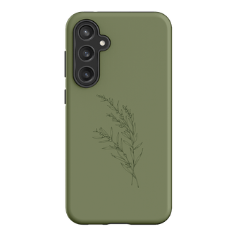Khaki Wattle Printed Phone Cases Samsung Galaxy S23 FE / Armoured by Typoflora - The Dairy