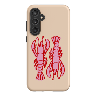 Lobster Love Peach Printed Phone Cases Samsung Galaxy S23 FE / Armoured by The Dairy - The Dairy