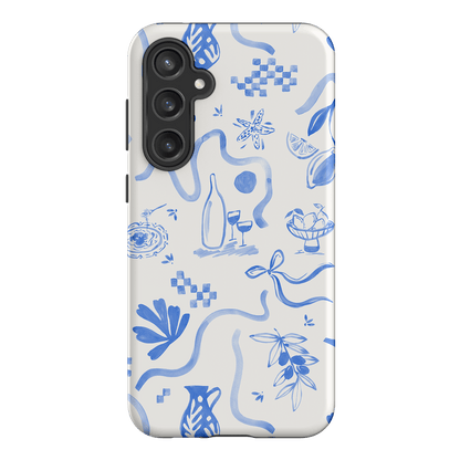 Mediterranean Wave Printed Phone Cases Samsung Galaxy S23 FE / Armoured by Charlie Taylor - The Dairy
