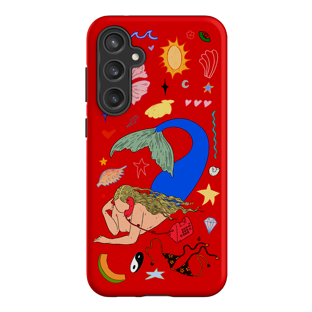 Mermaid Salad Scarlet Printed Phone Cases Samsung Galaxy S23 FE / Armoured by Easty Beasty - The Dairy