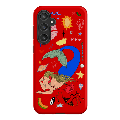 Mermaid Salad Scarlet Printed Phone Cases Samsung Galaxy S23 FE / Armoured by Easty Beasty - The Dairy