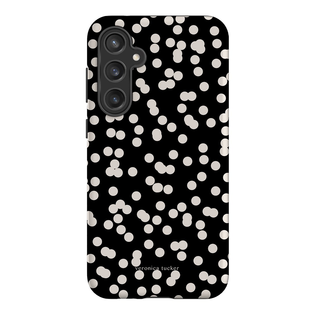 Mini Confetti Noir Printed Phone Cases Samsung Galaxy S23 FE / Armoured by Veronica Tucker - The Dairy