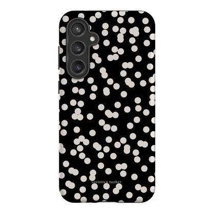 Mini Confetti Noir Printed Phone Cases Samsung Galaxy S23 FE / Armoured by Veronica Tucker - The Dairy