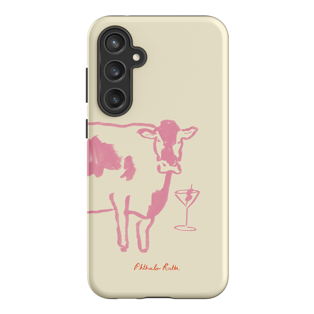 Mootini Pink Printed Phone Cases Samsung Galaxy S23 FE / Armoured by Phthalo Ruth - The Dairy