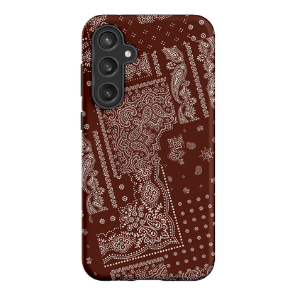 Paisley Cinnamon Printed Phone Cases Samsung Galaxy S23 FE / Armoured by The Dairy - The Dairy