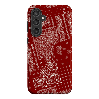 Paisley Crimson Printed Phone Cases Samsung Galaxy S23 FE / Armoured by The Dairy - The Dairy