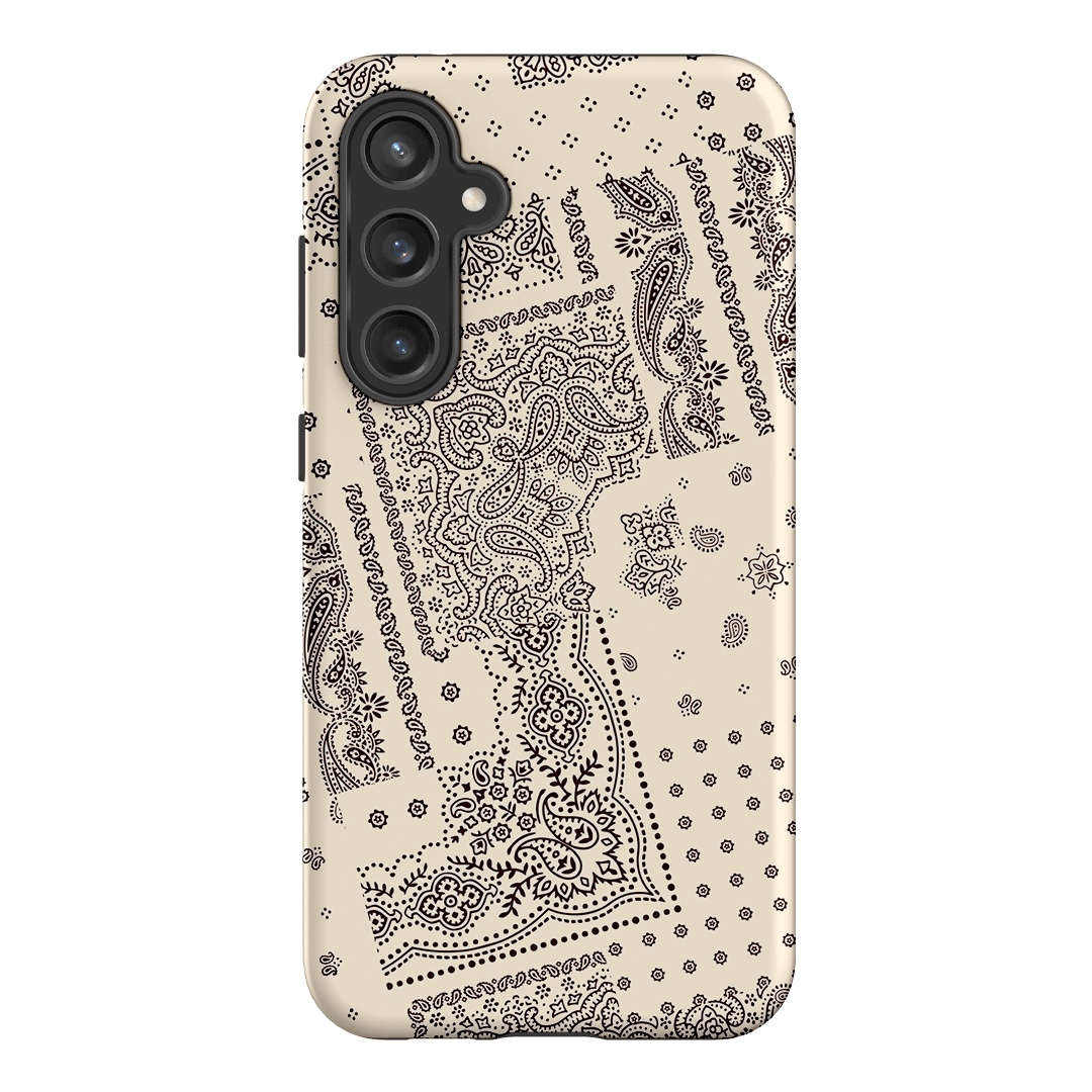 Paisley Ecru Printed Phone Cases Samsung Galaxy S23 FE / Armoured by The Dairy - The Dairy