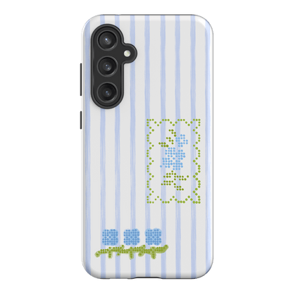 Patchwork Blue Printed Phone Cases Samsung Galaxy S23 FE / Armoured by Kayla Carr - The Dairy