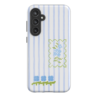 Patchwork Blue Printed Phone Cases Samsung Galaxy S23 FE / Armoured by Kayla Carr - The Dairy
