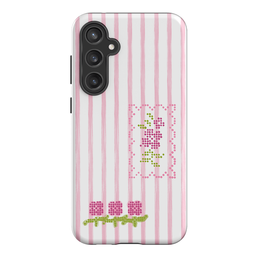 Patchwork Pink Printed Phone Cases Samsung Galaxy S23 FE / Armoured by Kayla Carr - The Dairy