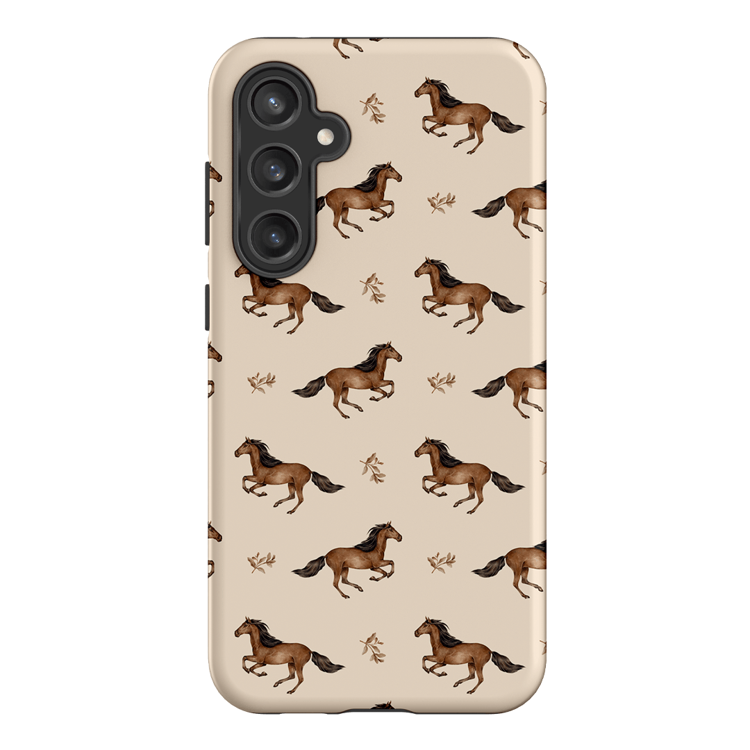 Running Horse Printed Phone Cases Samsung Galaxy S23 FE / Armoured by Kasiags Art - The Dairy