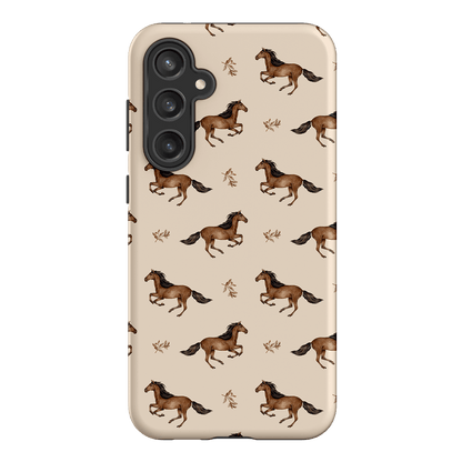 Running Horse Printed Phone Cases Samsung Galaxy S23 FE / Armoured by Kasiags Art - The Dairy