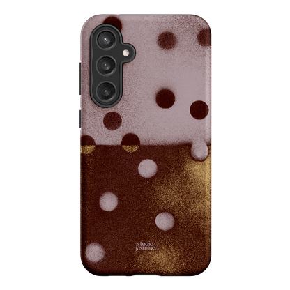 Rust Polka Dot Printed Phone Cases Samsung Galaxy S23 FE / Armoured by Jasmine Dowling - The Dairy