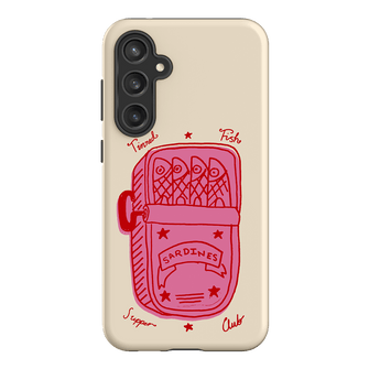 Sardine Social Red Printed Phone Cases Samsung Galaxy S23 FE / Armoured by The Dairy - The Dairy