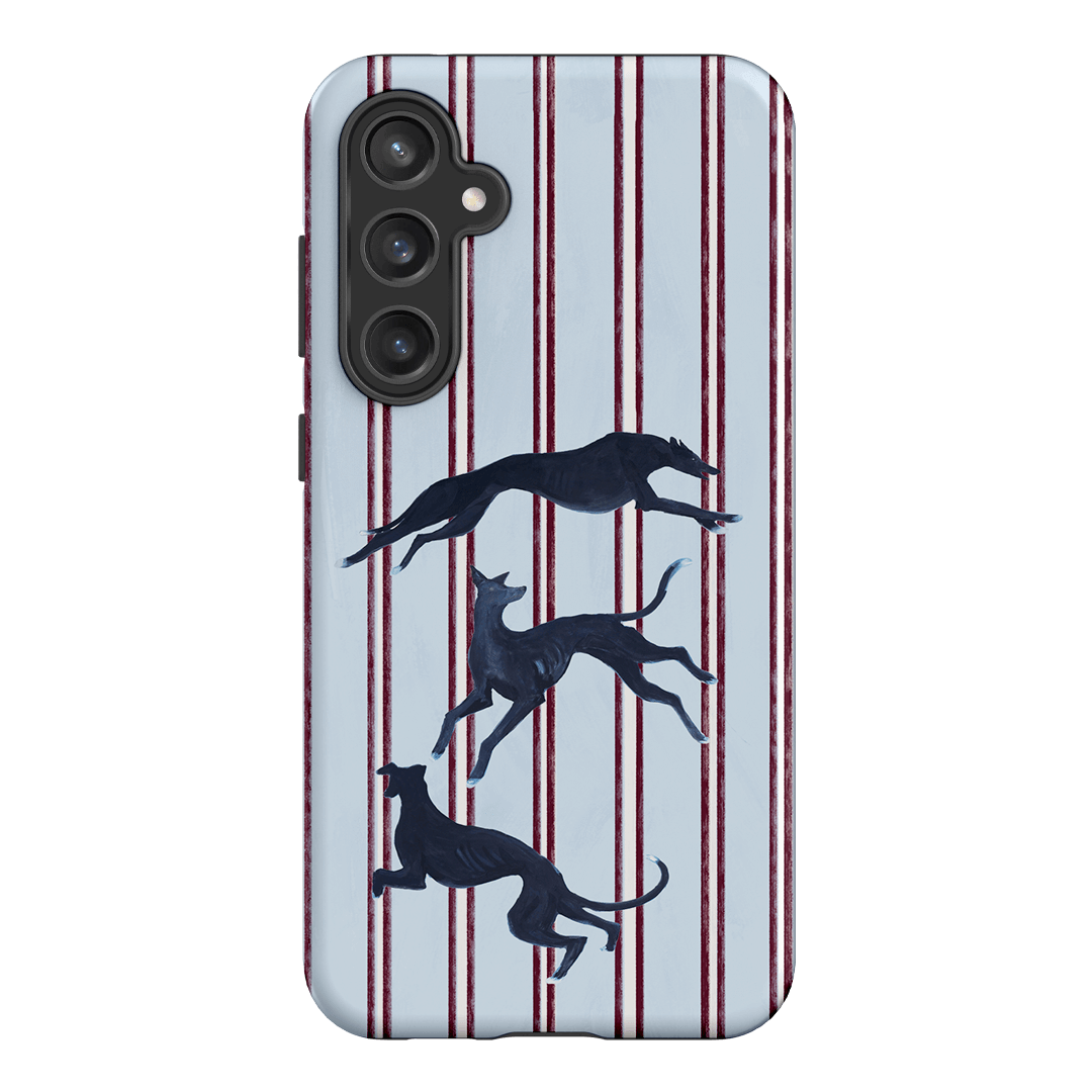 Stripey Hounds Printed Phone Cases Samsung Galaxy S23 FE / Armoured by Lisa Hu - The Dairy