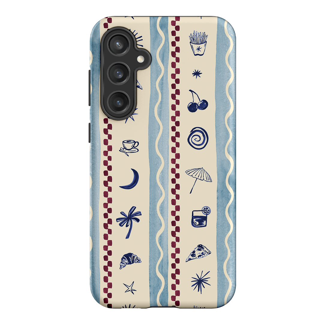Summer Snacks Blue Printed Phone Cases Samsung Galaxy S23 FE / Armoured by Charlie Taylor - The Dairy