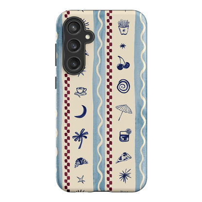 Summer Snacks Blue Printed Phone Cases Samsung Galaxy S23 FE / Armoured by Charlie Taylor - The Dairy