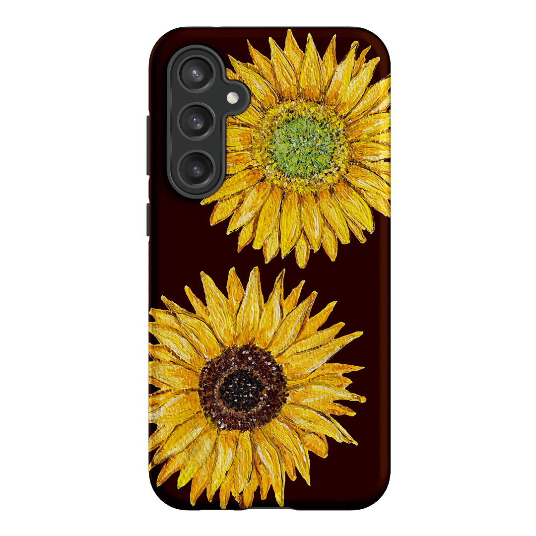 Sunflower Brown Printed Phone Cases Samsung Galaxy S23 FE / Armoured by BG. Studio - The Dairy