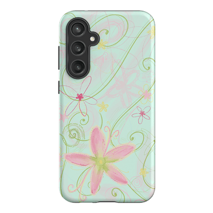 Swirl Blue Printed Phone Cases Samsung Galaxy S23 FE / Armoured by Kayla Carr - The Dairy