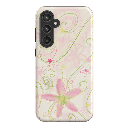 Swirl Pink Printed Phone Cases Samsung Galaxy S23 FE / Armoured by Kayla Carr - The Dairy