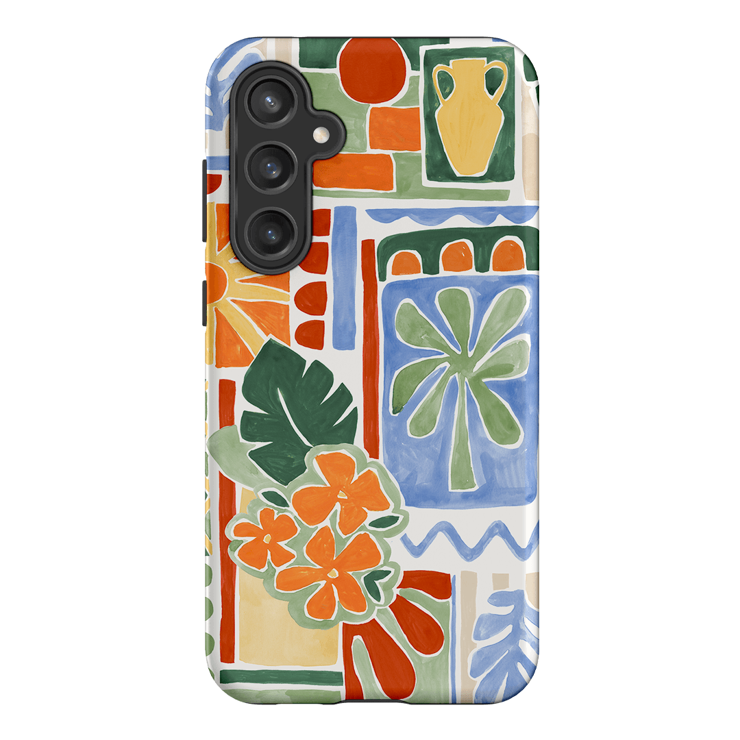 Tropicana Tile Printed Phone Cases Samsung Galaxy S23 FE / Armoured by Charlie Taylor - The Dairy