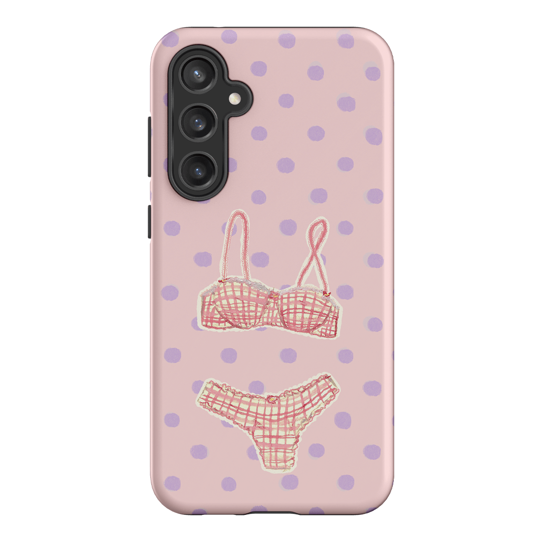 Vintage Gingham Printed Phone Cases Samsung Galaxy S23 FE / Armoured by Kayla Carr - The Dairy