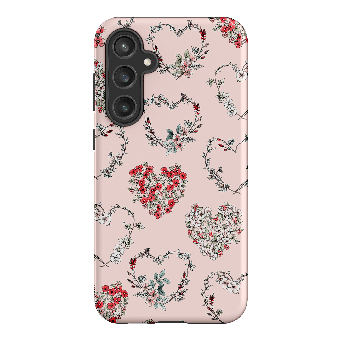 Wild Heart Wreath Printed Phone Cases Samsung Galaxy S23 FE / Armoured by Typoflora - The Dairy