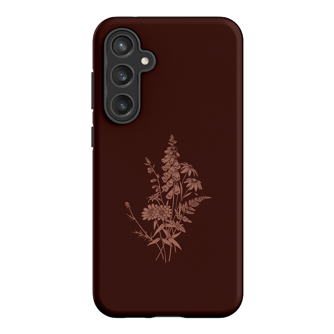 Wildflowers Mocha Printed Phone Cases Samsung Galaxy S23 FE / Armoured by Typoflora - The Dairy