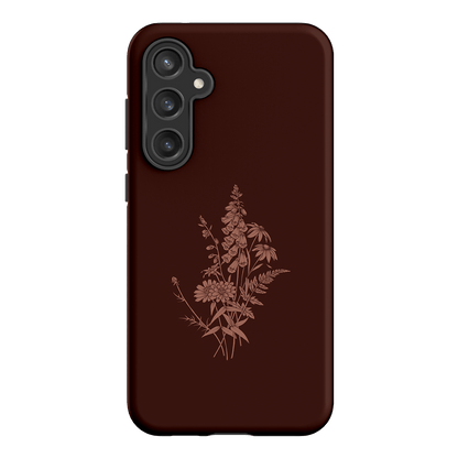 Wildflowers Mocha Printed Phone Cases Samsung Galaxy S23 FE / Armoured by Typoflora - The Dairy