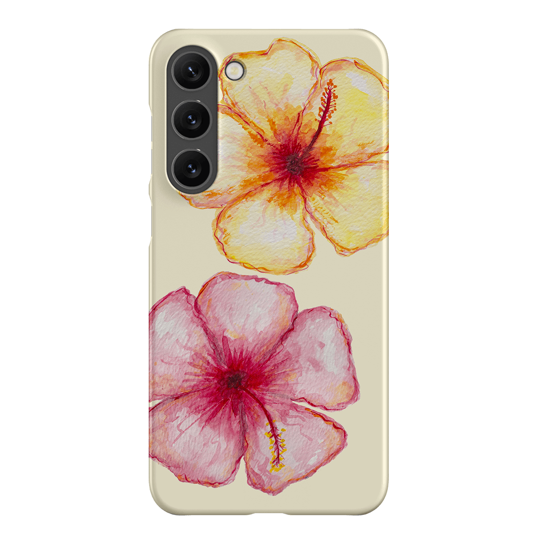 Hibiscus Flower Yellow Printed Phone Cases Samsung Galaxy S23 Plus / Snap by BG. Studio - The Dairy