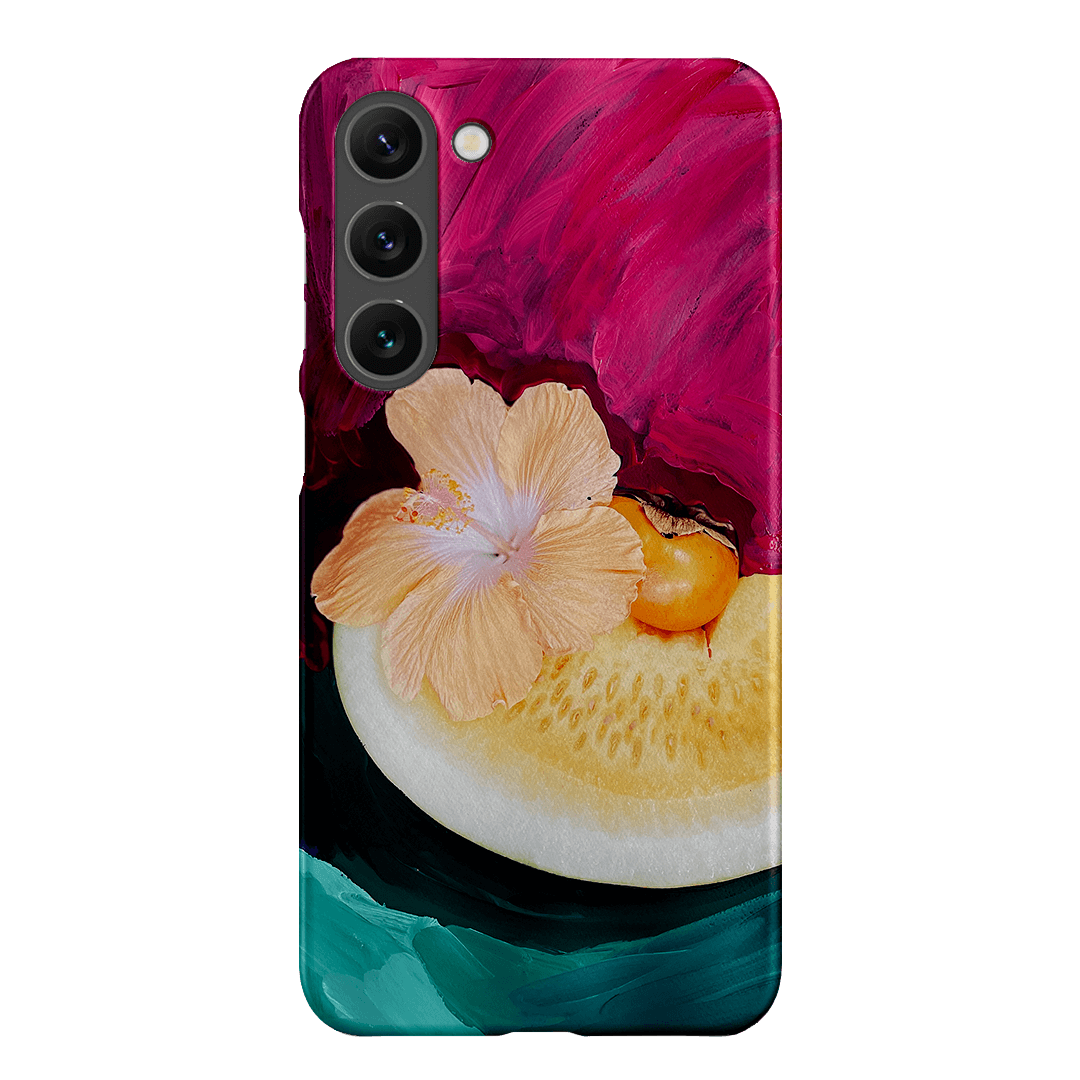 Hibiscus Melon Printed Phone Cases Samsung Galaxy S23 Plus / Snap by Nicole Nelius - The Dairy