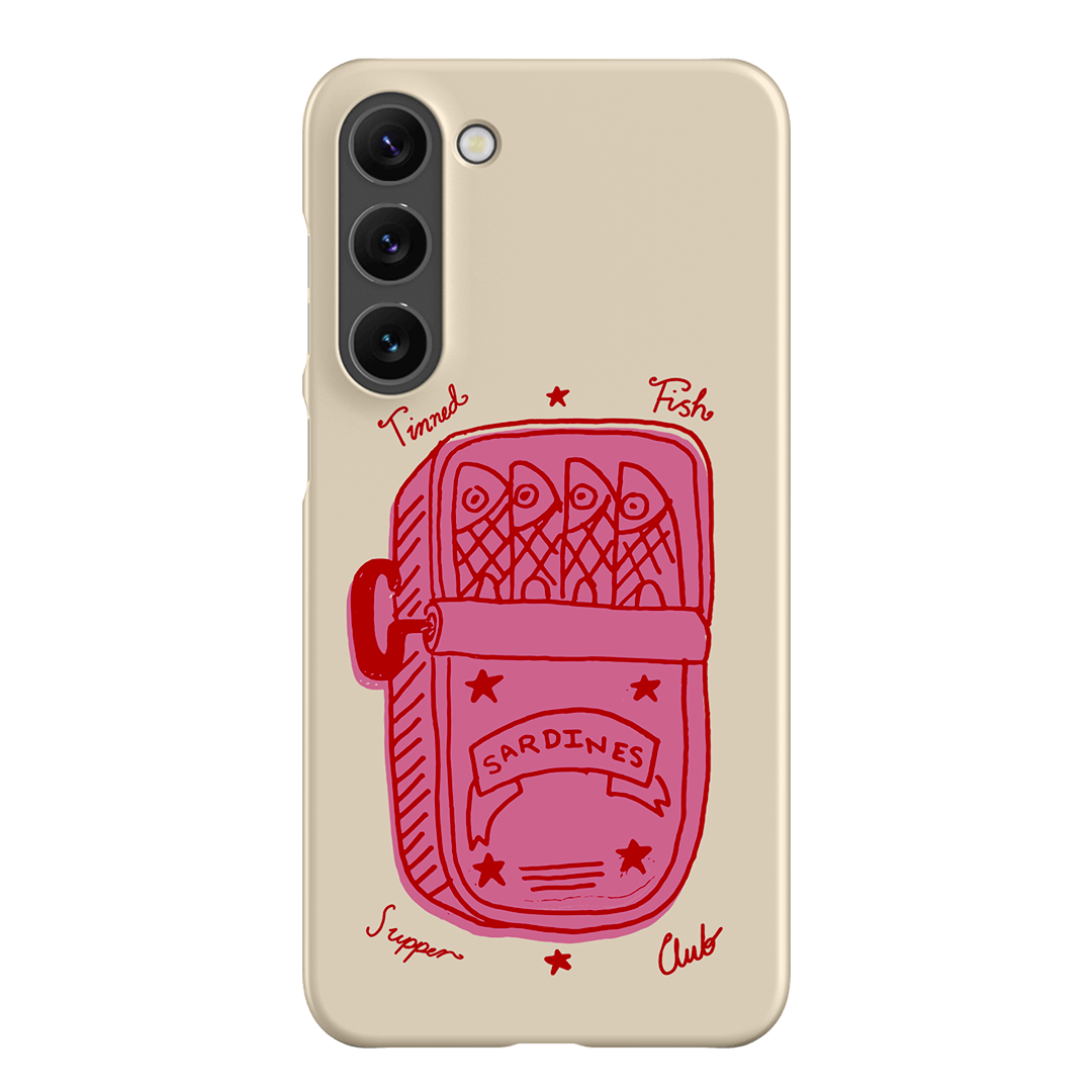 Sardine Social Red Printed Phone Cases Samsung Galaxy S23 Plus / Snap by The Dairy - The Dairy