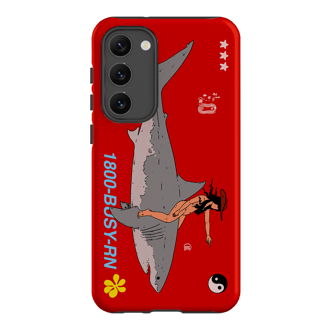 1800-Busy Rn in Red Printed Phone Cases Samsung Galaxy S23 Plus / Armoured by Easty Beasty - The Dairy