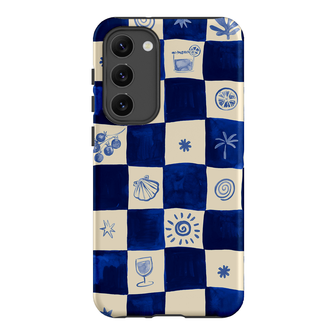 Afternoon Mezze Azure Printed Phone Cases Samsung Galaxy S23 Plus / Armoured by Charlie Taylor - The Dairy