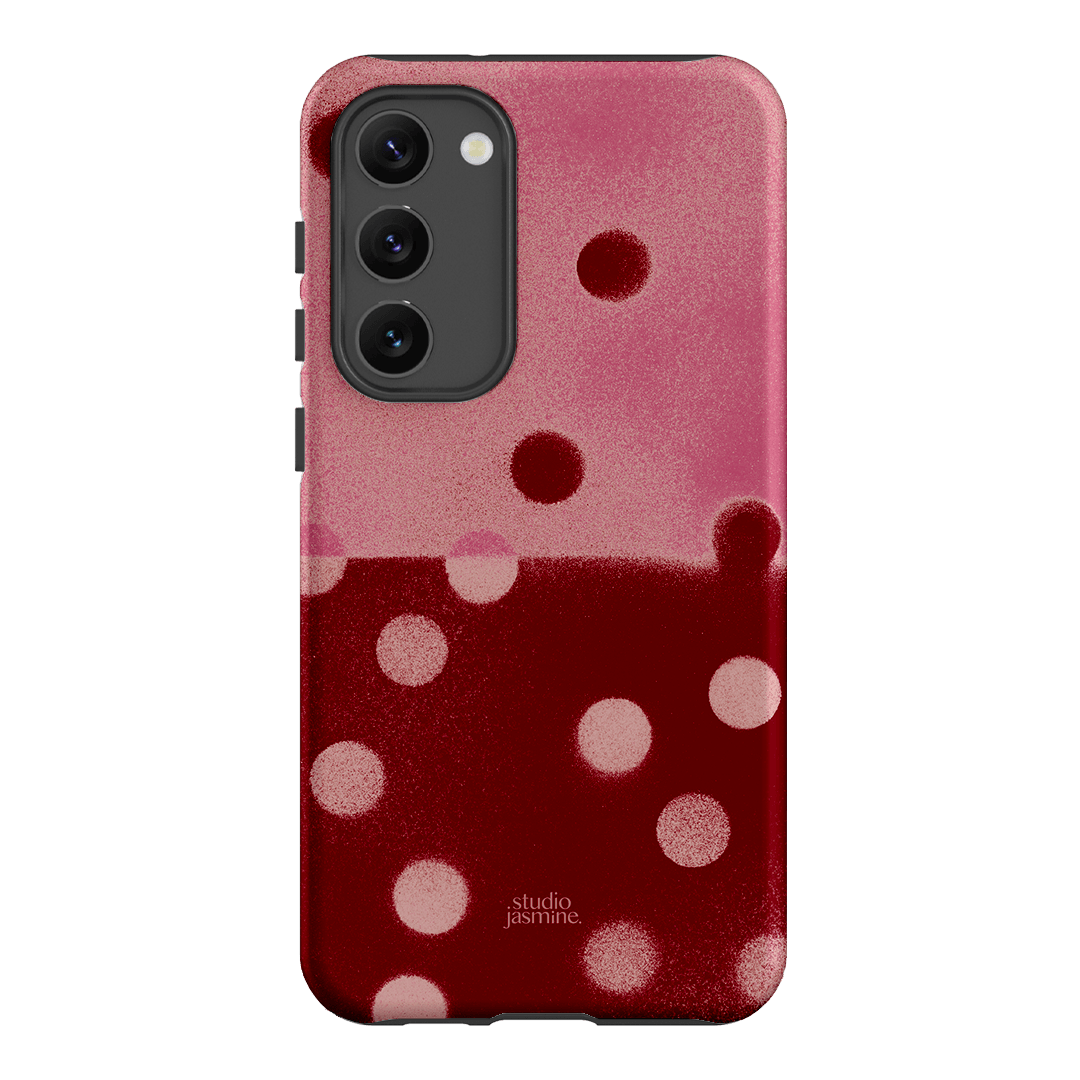 Cherry Polka Dot Printed Phone Cases Samsung Galaxy S23 Plus / Armoured by Jasmine Dowling - The Dairy