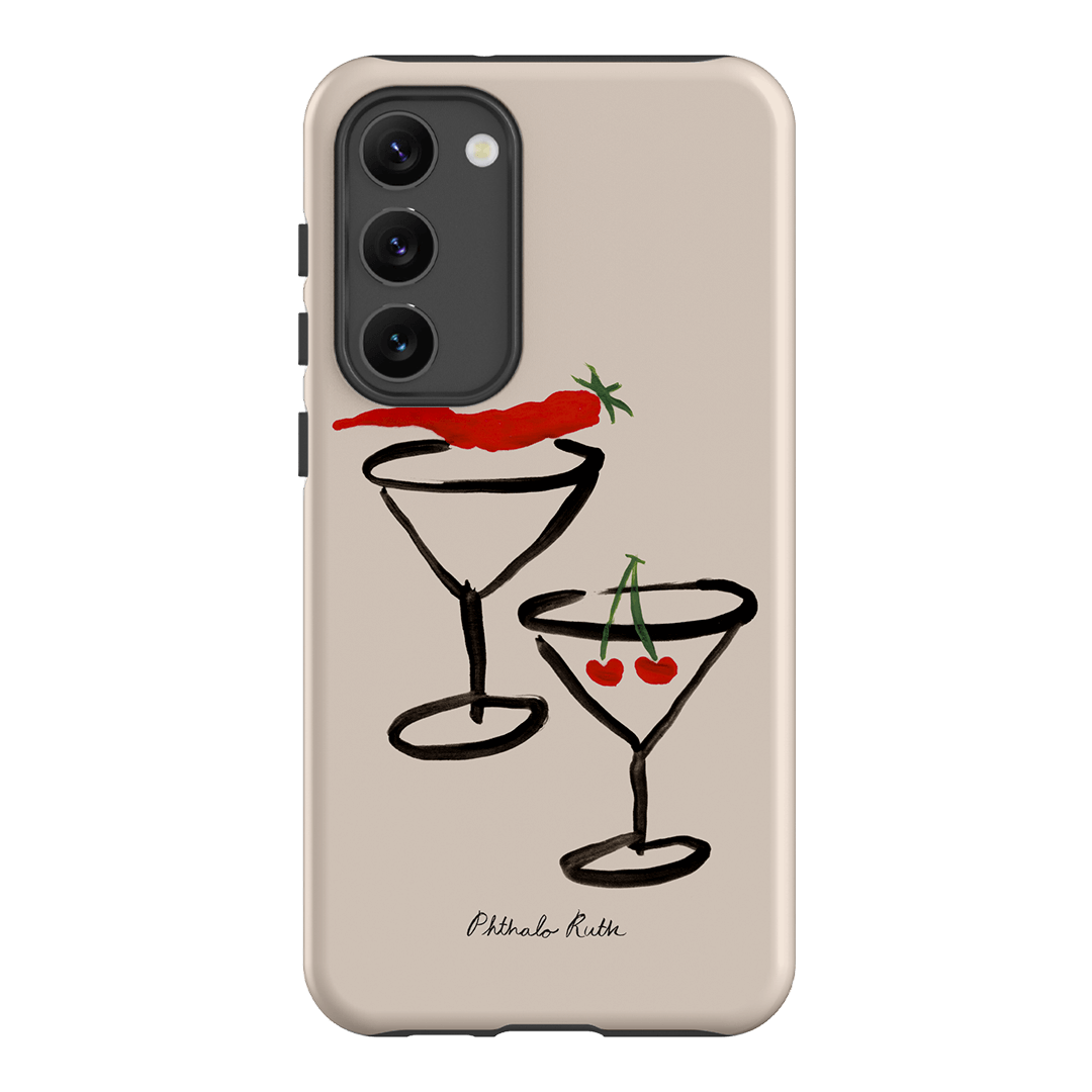 Chili Cherry Printed Phone Cases Samsung Galaxy S23 Plus / Armoured by Phthalo Ruth - The Dairy