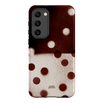 Espresso Polka Dot Printed Phone Cases Samsung Galaxy S23 Plus / Armoured by Jasmine Dowling - The Dairy