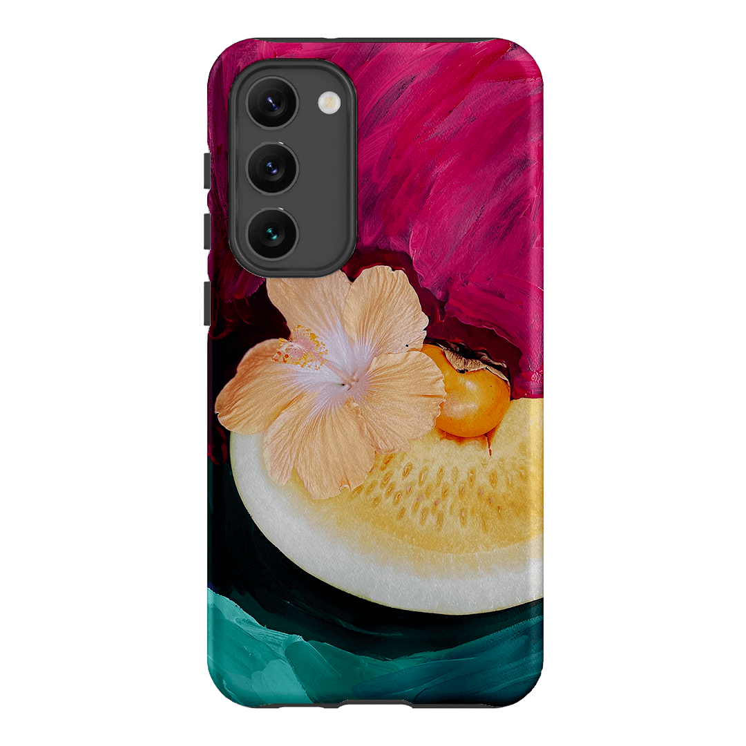 Hibiscus Melon Printed Phone Cases Samsung Galaxy S23 Plus / Armoured by Nicole Nelius - The Dairy